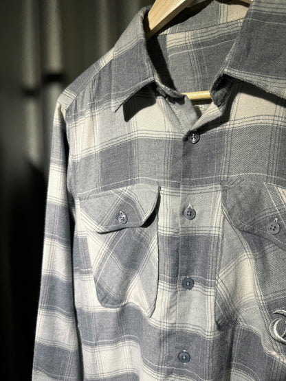Luxe Flannel shirts | Grey and White Check