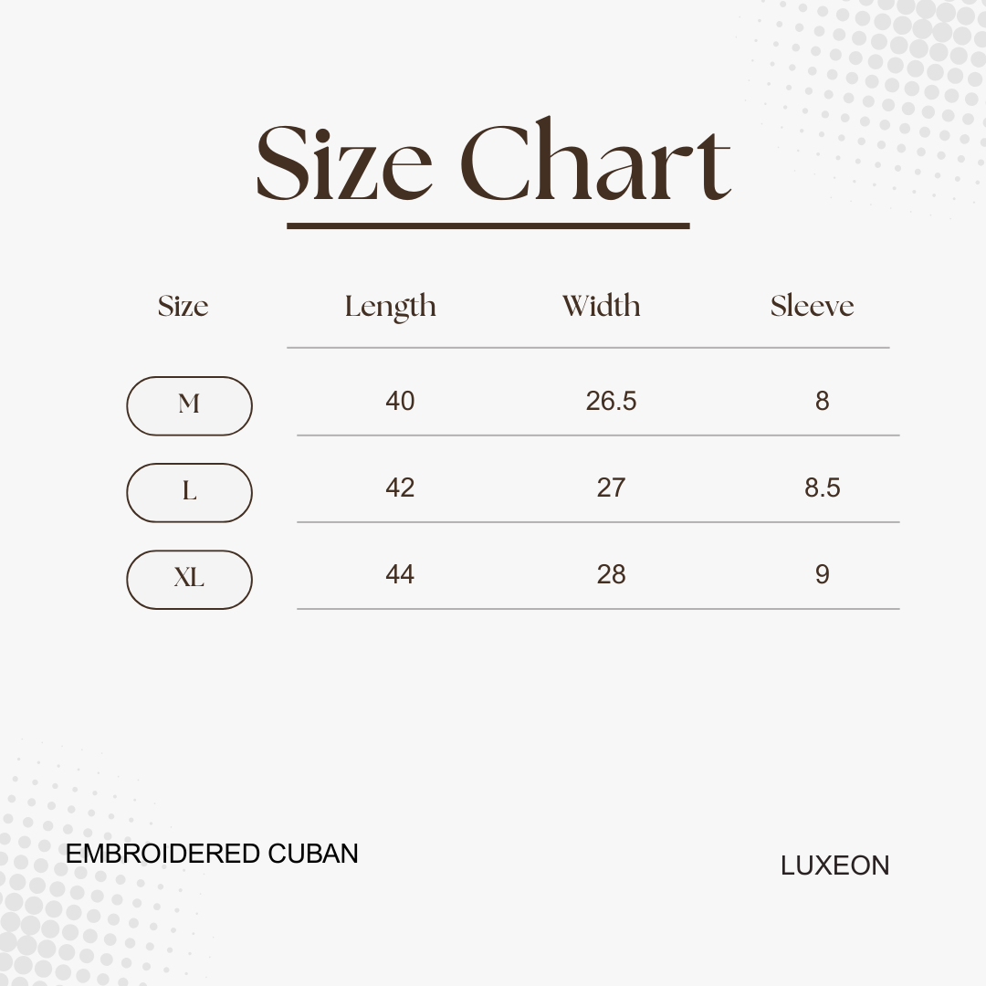 Embroidered Cuban | white