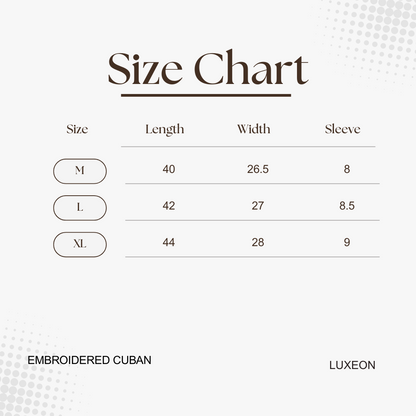 Embroidered Cuban | white
