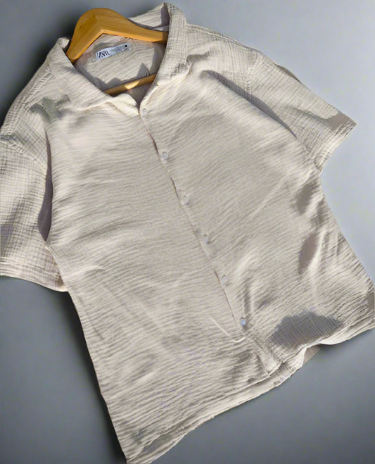 Cotton cuban shirt | Off White