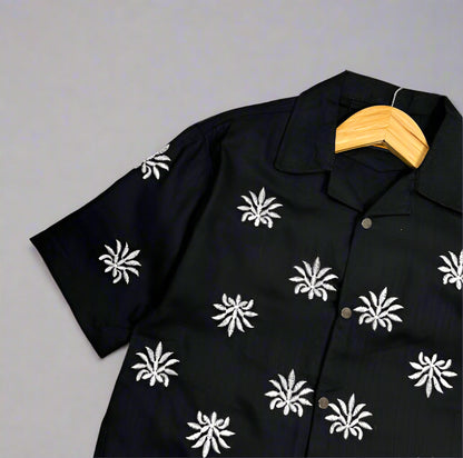 Star Embroidered Cuban | Black