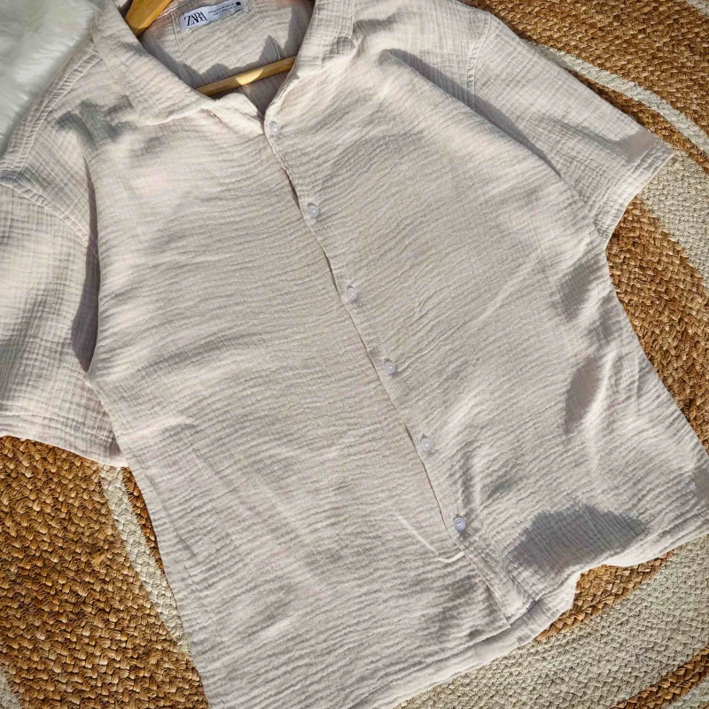 Cotton cuban shirt | Off White