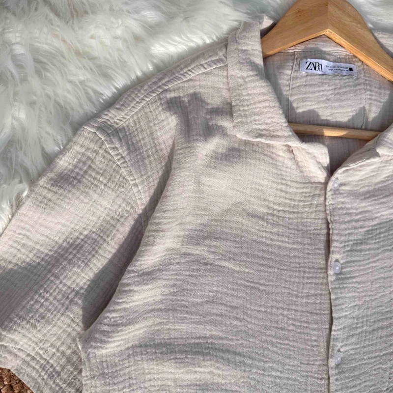 Cotton cuban shirt | Off White